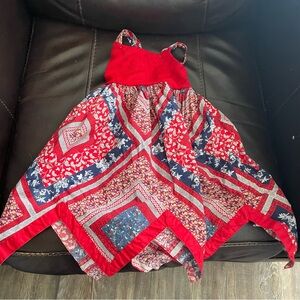 Blueberi Boulevard Red and Blue Kids Dress